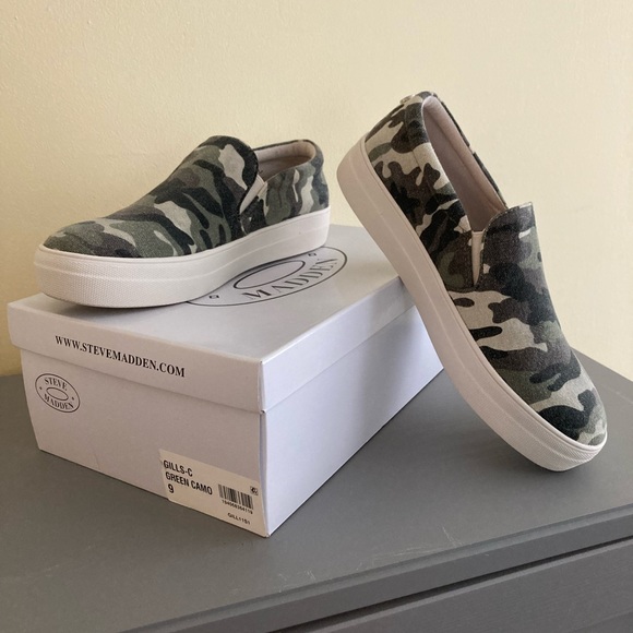 Steve Madden GILLS-C Green Camo Size 9 - Picture 1 of 9